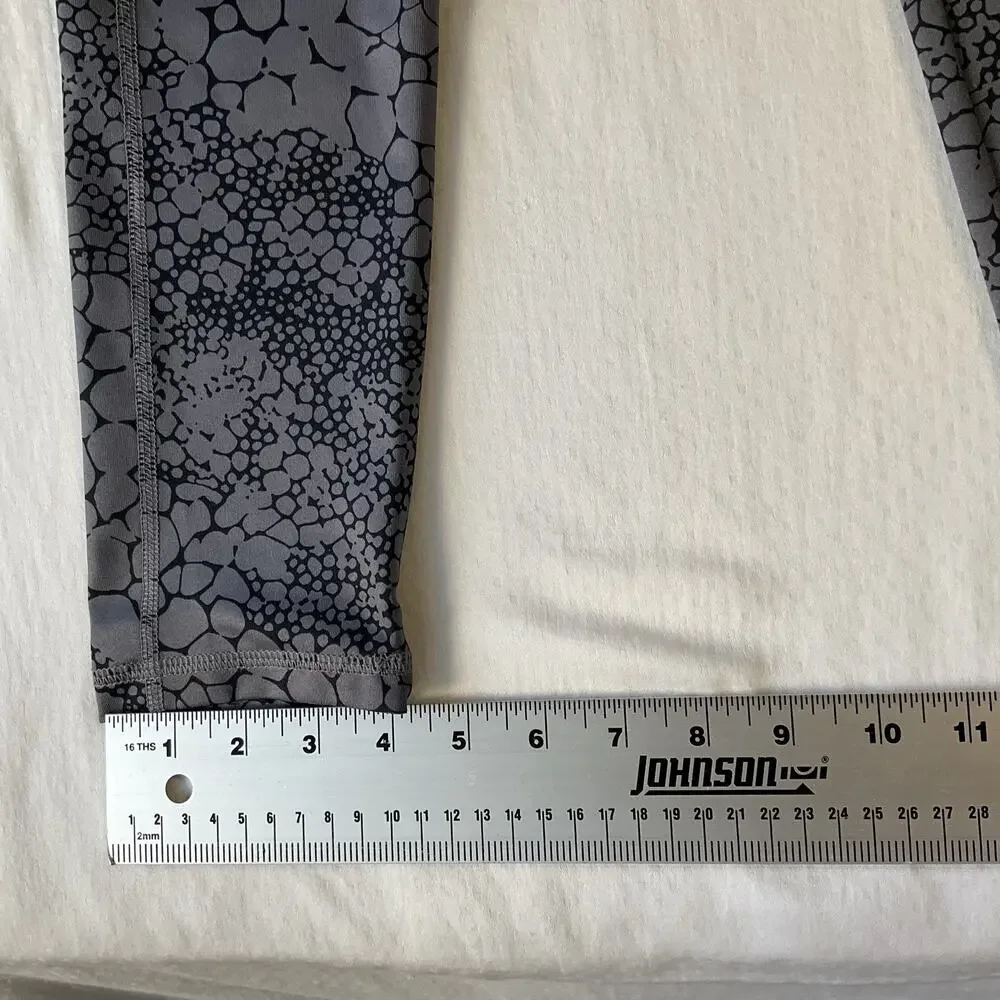 Old Navy Active Girls Activewear Pants XL (14) R Gray Geometric Yoga Leggings26”